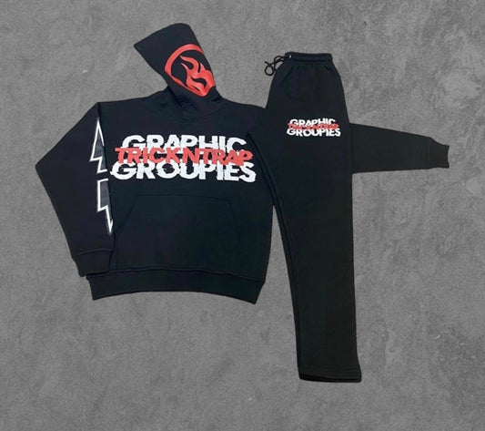 Red “Graphic Groupies” Set